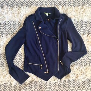 🔆NWT Gianni Bini Navy Motorcycle Jacket